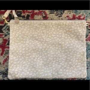Clare V Sac Bretelle - white and calf hair.